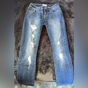 BKE Women's Distressed Skinny Jeans
